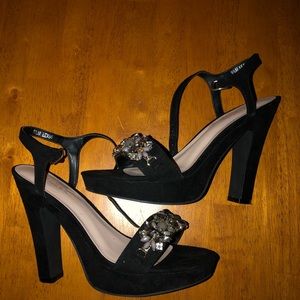 Nicole Miller Rhinestone and Jeweled Heels